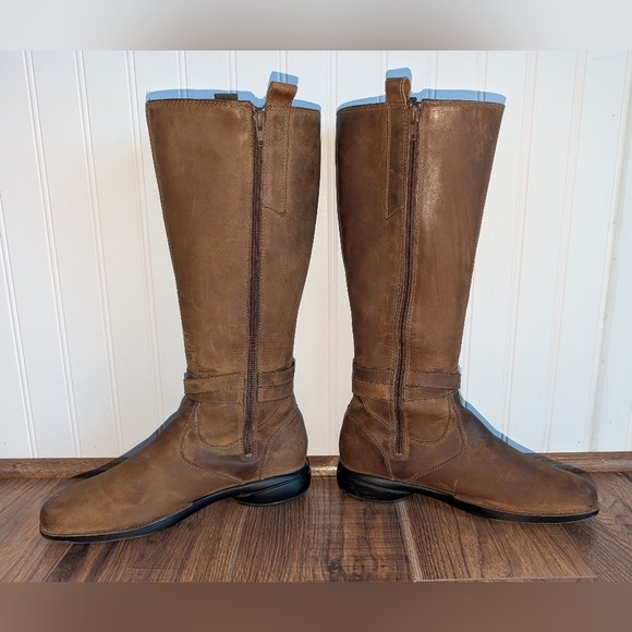 Chestnut Leather " Tetra" Waterproof Boots by Merrell Women's Sz 8 - Picture 2 of 9